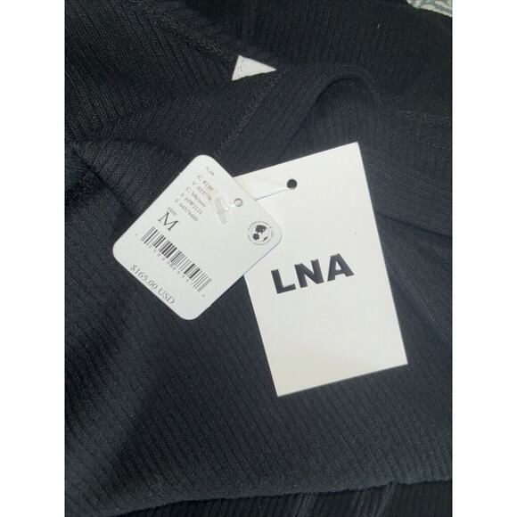 NWT LNA Free People Asymmetrical Sleeve Midi Length Dress Size M - Picture 9 of 10